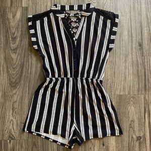 Black and White Romper